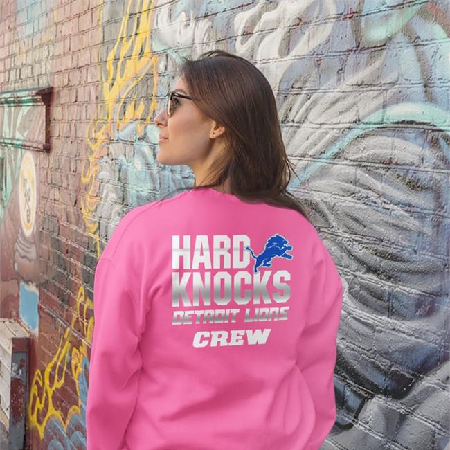 Funny Hard Knock Detroit Lions Crew Tee Shirt