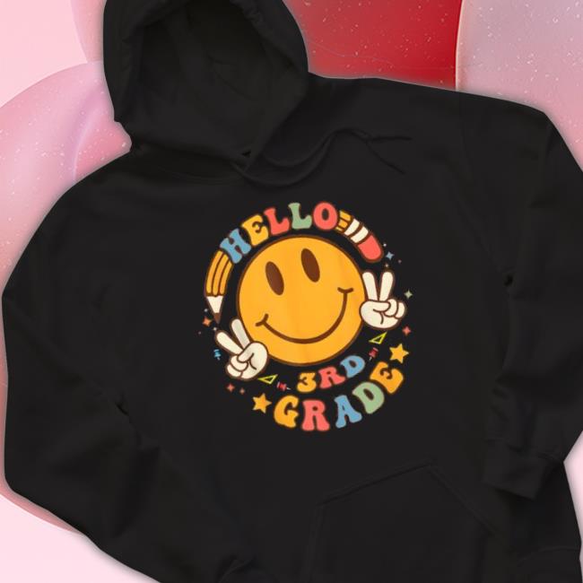Trending Hello Third Grade Retro Smile Team 3Rd Grade Back To School Classic Shirt