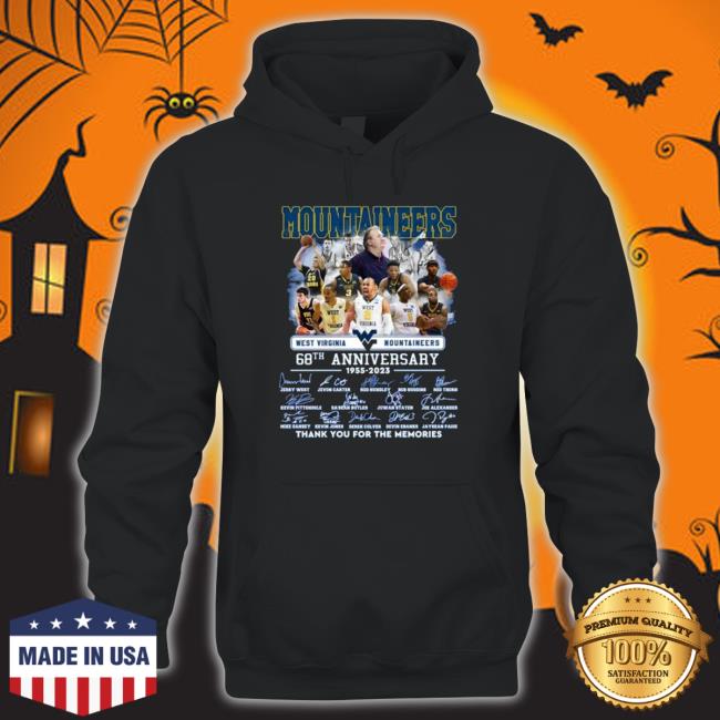 West Virginia Mountaineers 68Th Anniversary 1955 – 2023 Thank You For The Memories Signatures T-Shirt