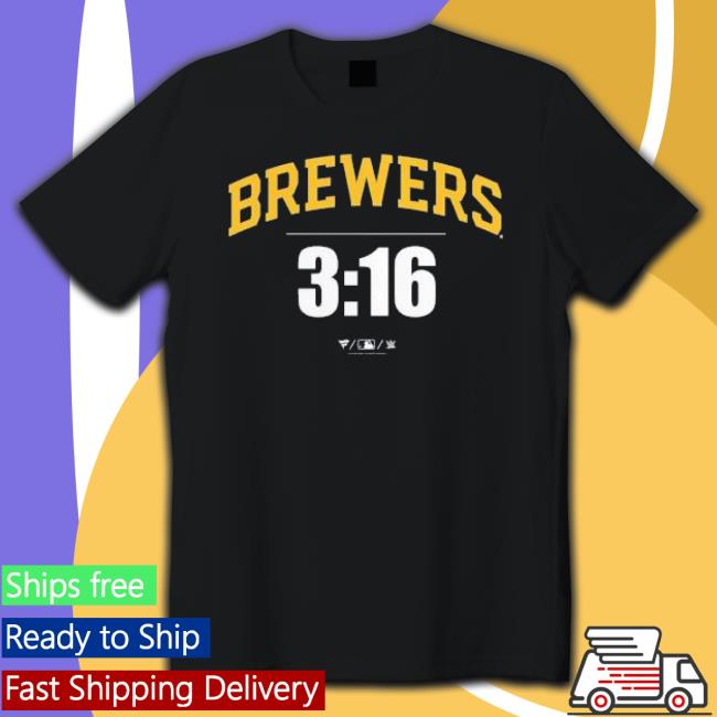 Milwaukee Brewers Branded 3 16 shirt