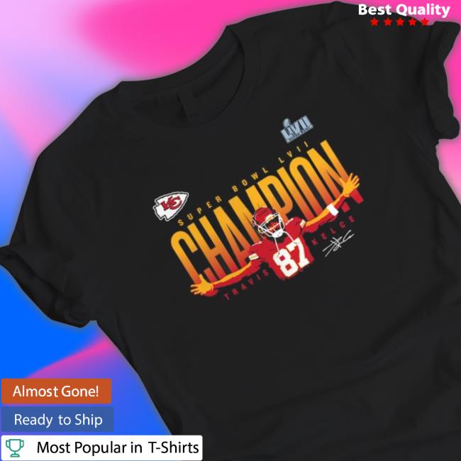 Travis Kelce Kansas City Chiefs Super Bowl Lvii Champions Winning Plays Shirts