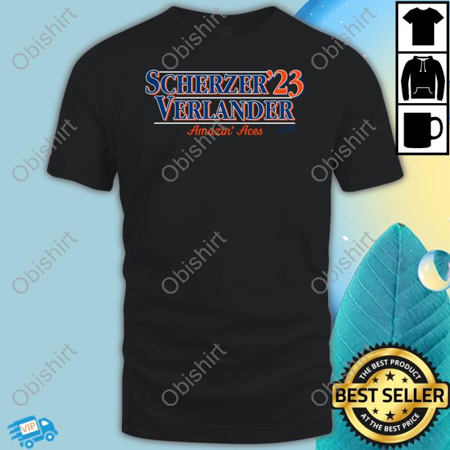 Breakingt Store Scherzer 23 Verlander Amazin Aces Tee Shirt