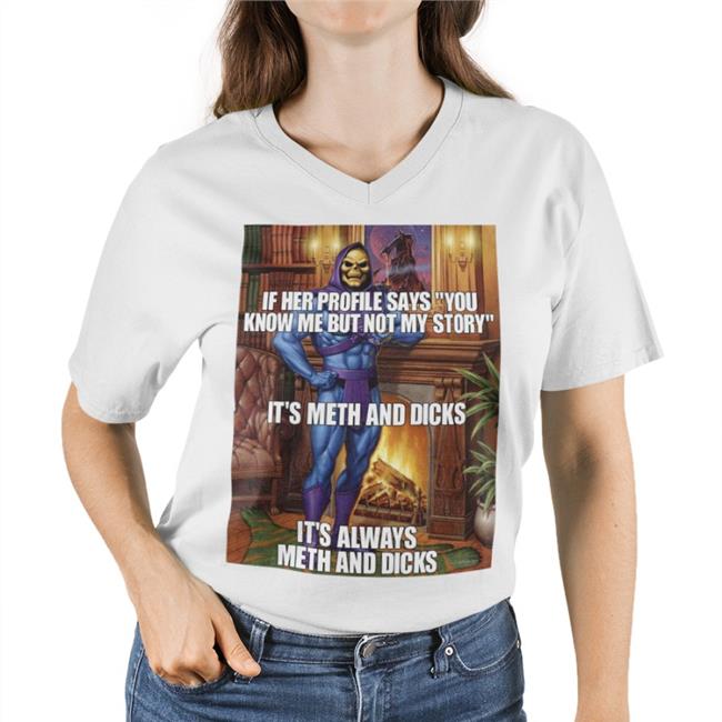 Shirts That Go Hard If Her Profile Says You Know Me But Not My Story Hoodie White
