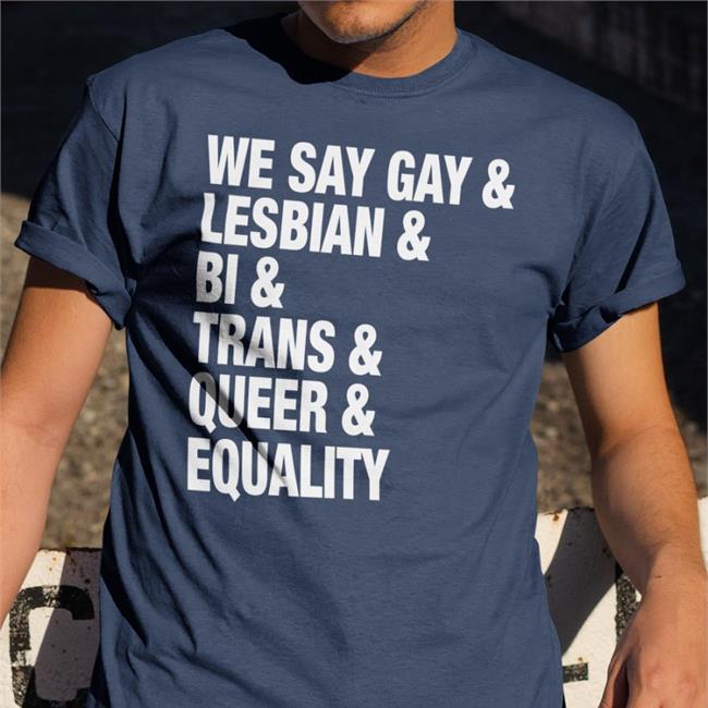 Sue Bird Wearing We Say Gay Lesbian Bi Trans Queer Equality Hooded Sweatshirt Seattle Storm