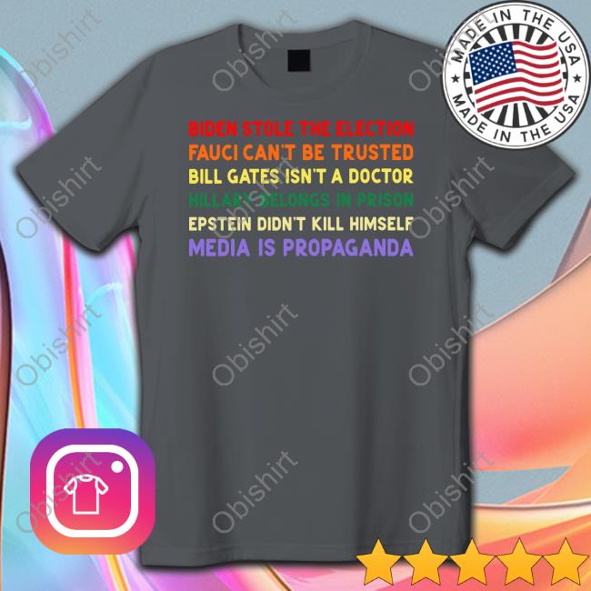 Biden Stole The Election Fauci Can't Be Trusted Long Sleeve Tee