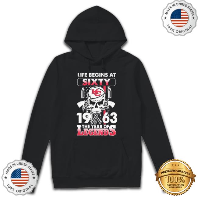 Life Begins At Sixty Kansas City Chiefs 1963 The Years Of Legends Shirt