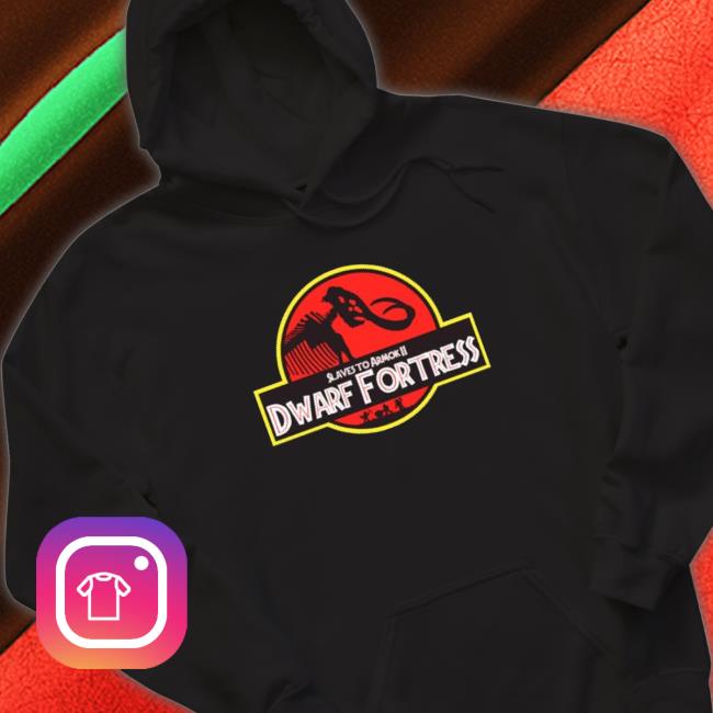 Jurassic Park Logo Slaves To Armok Strike The Earth Dwarf Fortress Tee