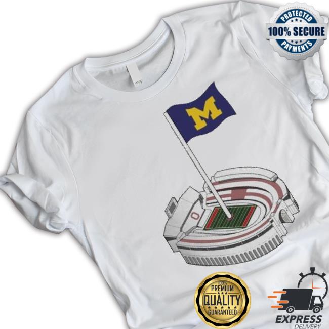 Michigan Flag Ohio Stadium The Shoe Classic Shirt Michigan Flag Ohio Stadium The Shoe Tee
