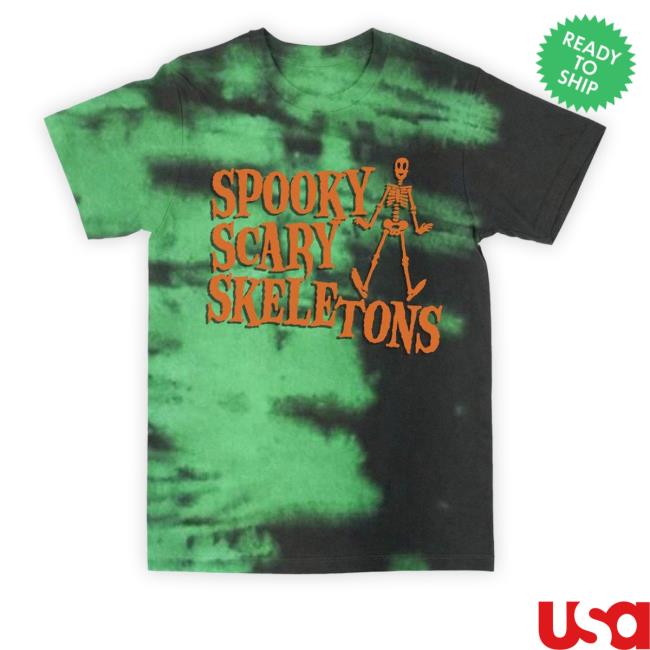 Spooky Scary Skeletons Tie-Dye New Shirt