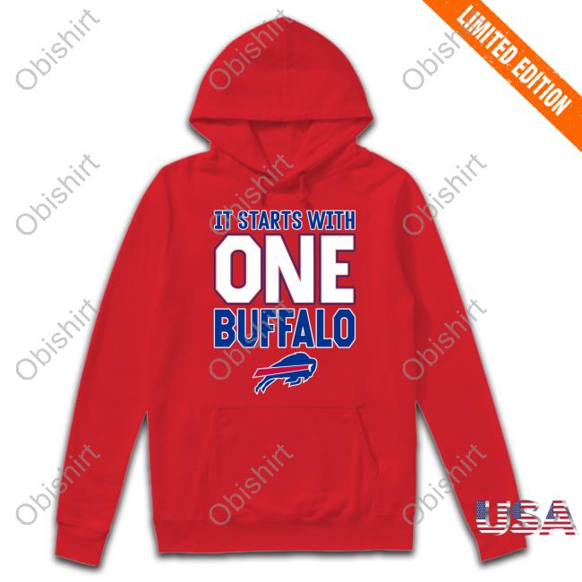 Ken Dorsey Wears It Starts With One Buffalo Sweatshirt Buffalo Bills Ken Dorsey Wears It Starts With One Buffalo New Hoodies Buffalo Bills