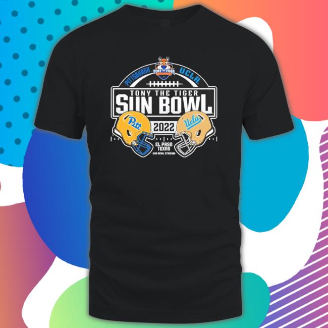 Tony The Tiger Sun Bowl 2022 Pittsburgh Panthers Vs Ucla Bruins Helmet Shirt