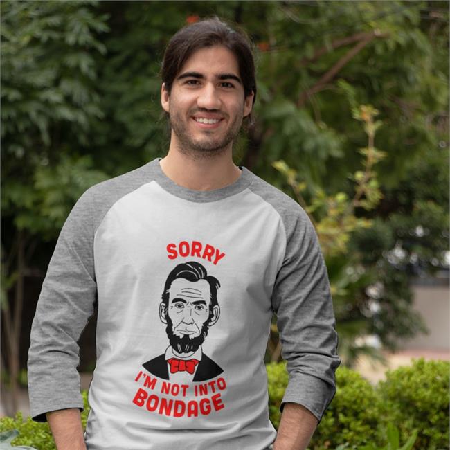 Shirts That Go Hard Store Sorry I'm Not Into Bondage Sweatshirt White