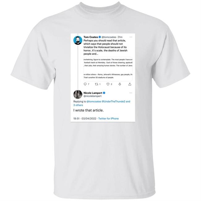 J.K. Rowling Tom Coates' Twitter Status And Nicole Lampert Reply His Status 3 4 2022 Shirt Milk Media