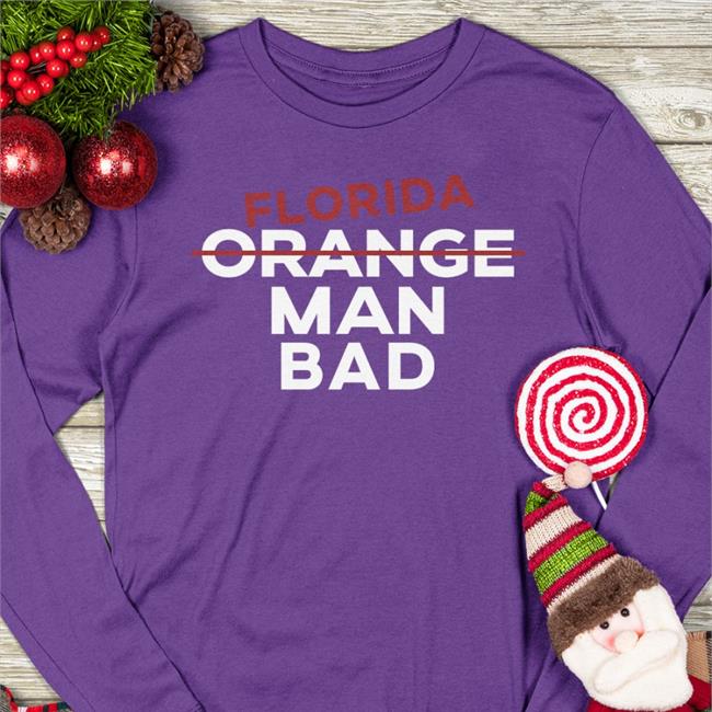 Usminitru Florida Orange Man Bad Hoodie Funny Florida Orange Man Bad Shirt
