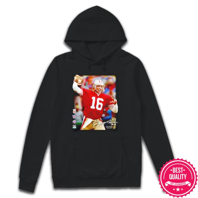 Joe Montana Hall Of Fame Class Of 2000 San Francisco 49Ers Photo Signature Shirt