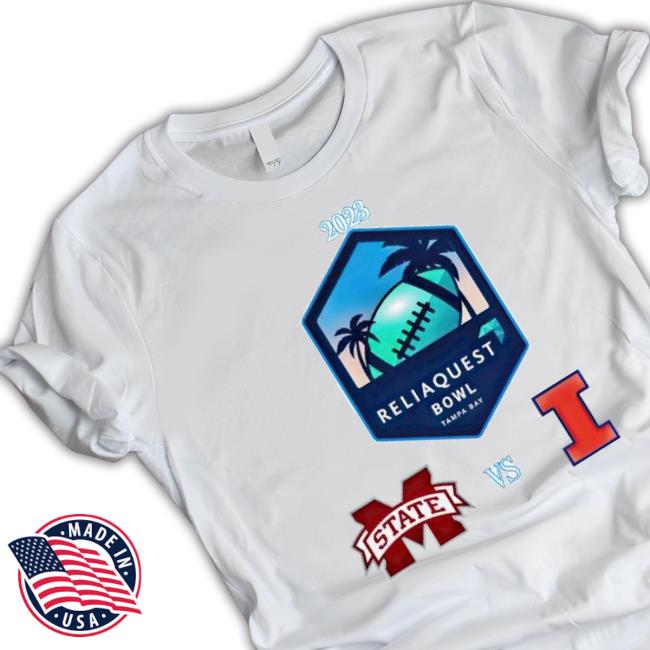 Illinois Fighting Illini Vs Mississippi State Bulldogs 2023 Reliaquest Bowl Tampa Bay Classic Shirt