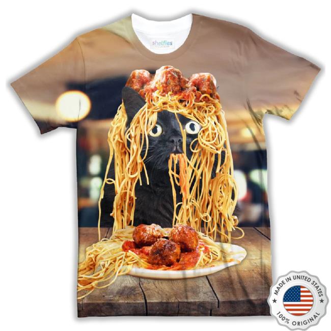 Shelfies Spaghetti Cat 3D Sweaters