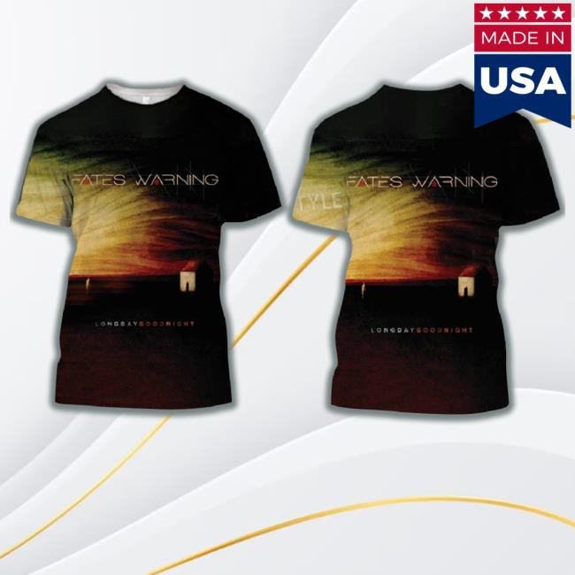 Fates Warning Long Day Good Night Album Cover 3D New Shirt