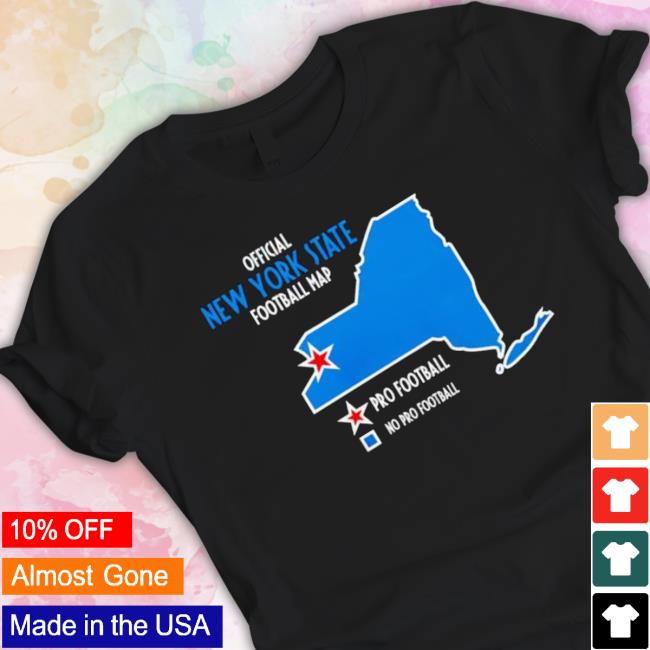 Official New York State Football Map Hoodie