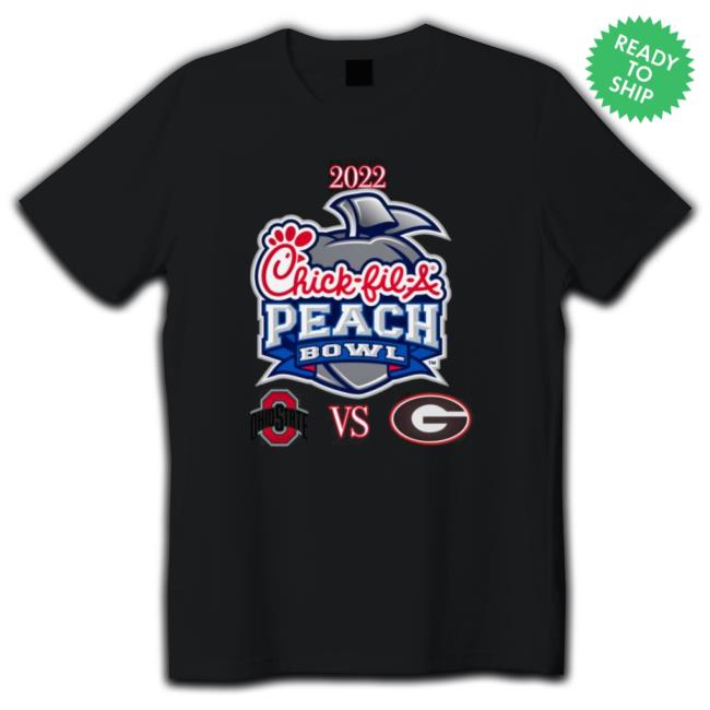 Official Ohio State Buckeyes Vs Georgia Bulldogs 2022 Chick-Fil-A Peach Bol Sweatshirts