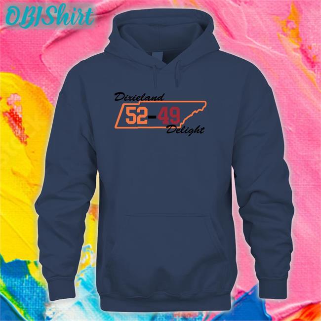 Gray Dougherty Dixieland 52-49 Delight Hooded Sweatshirt Tennessee State Dixieland 52-49 Delight Shirt