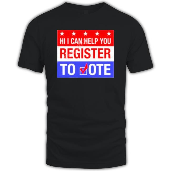 Official Scott Presler Hi I Can Help You Register To Vote Classic Shirt