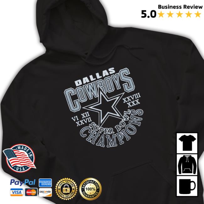 Top Dallas Cowboys 5 Time Super Bowl Champions shirt