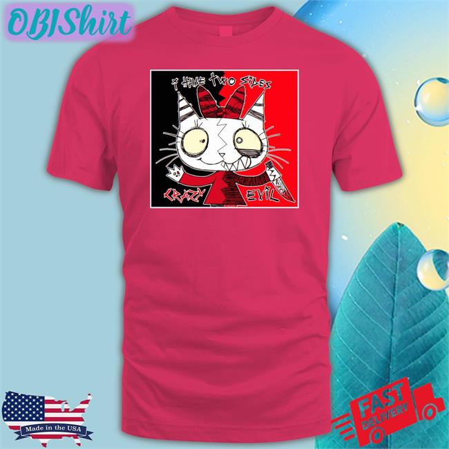 Spooky Scary Saturn I Have Two Sides Crazy Evil Shirt
