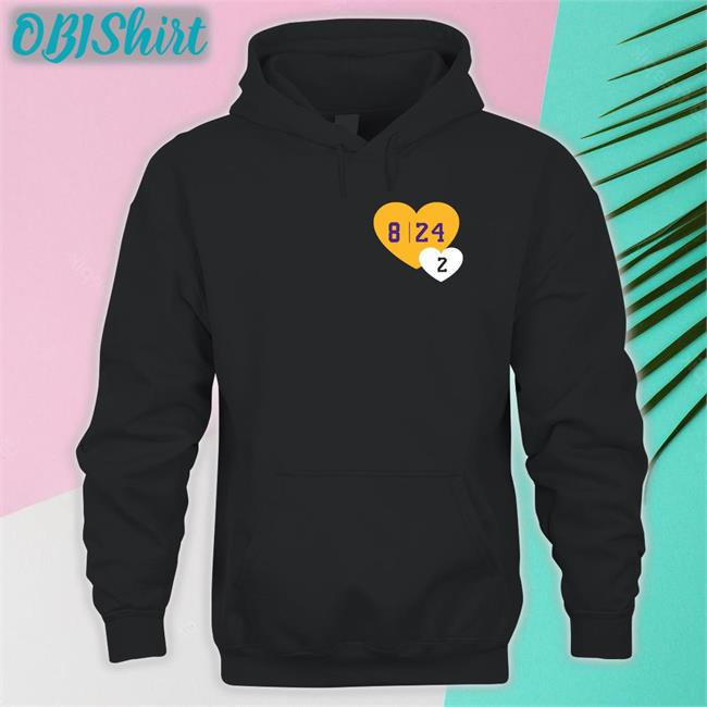 Savannah James Kobe Bryant 8 24 2 Hearts Hoodie 8 24 2 Hearts Sweatshirt