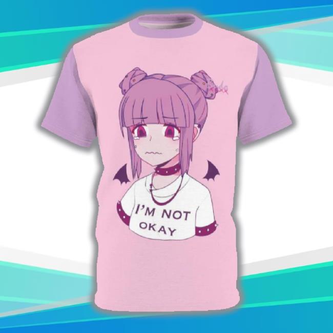 Budo Cute Kawaii Pastel Sad Anime Girl Unisex Aop Cut & Sew 3D Tee Shirt