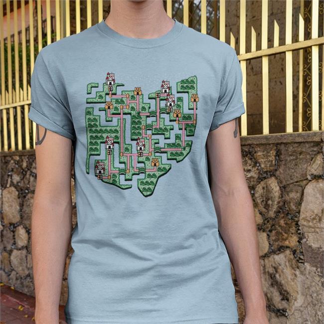 Jeffgrubb Ohio Map Royal Shirt Kayem Apparel Store