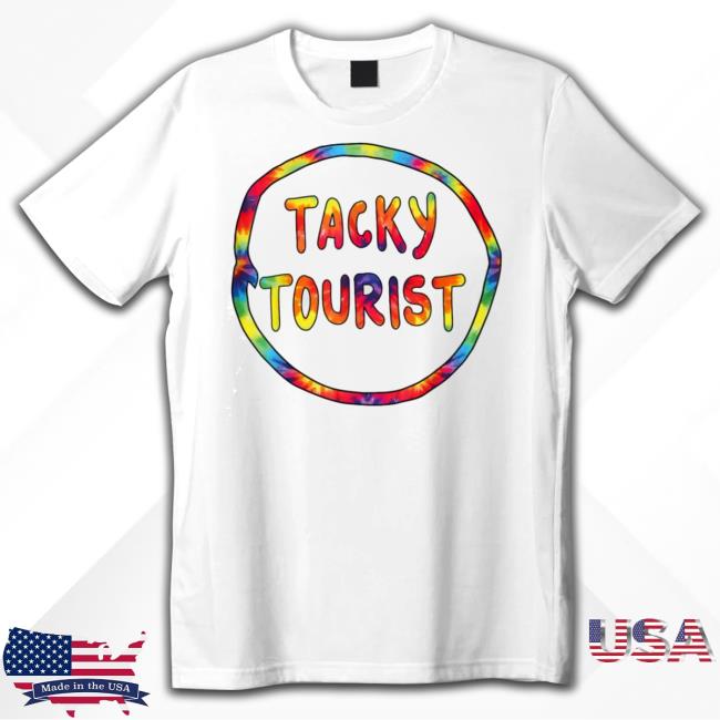 Vacation Tacky Tourist Costume Tie Dye Tacky Traveler Day Shirt