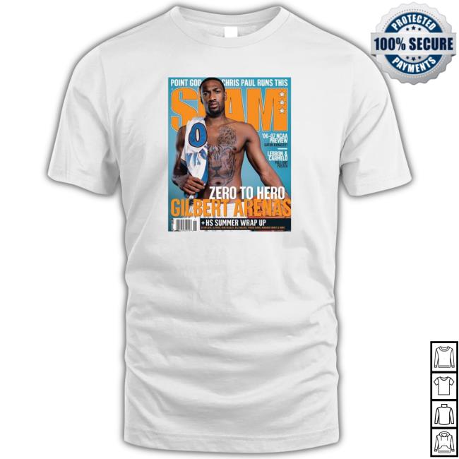Official Point Go Chris Paul Runs This Slam Zero To Hero Gilbert Arenas 2023 New Shirt