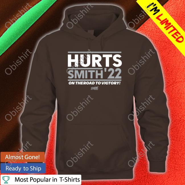 Hurts Smith 22 On The Road To Victory Tee Philadelphia Football Fans Hurts Smith 21 Hoodie