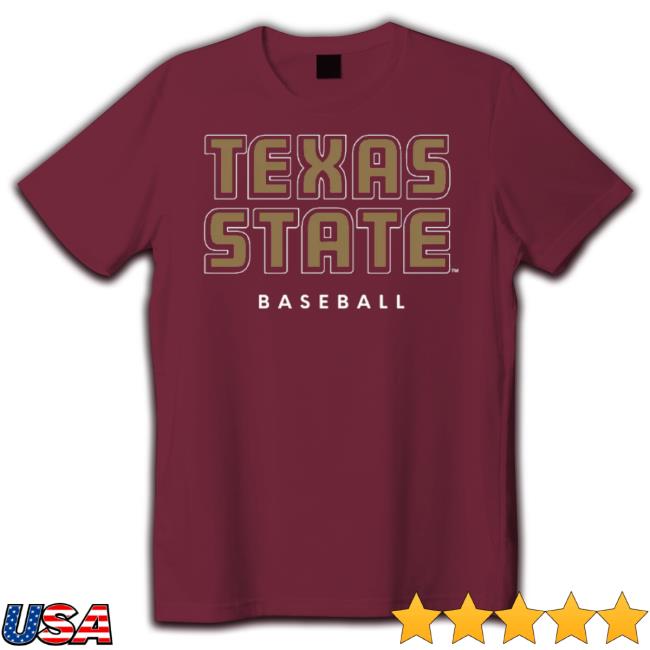 Trending Texas State University Baseball Maroon Hoodie Sweatshirt