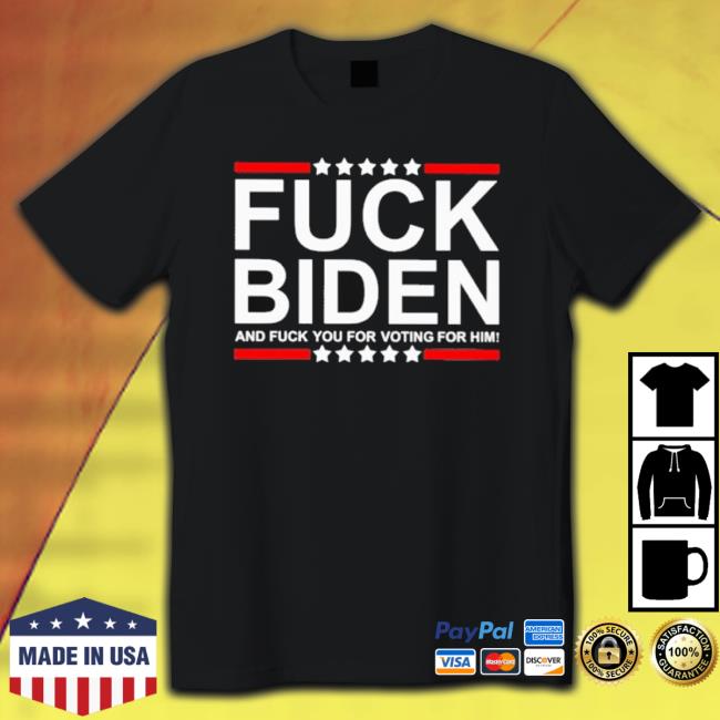 Official Fuck Biden And Fuck You For Voting For Him Crewneck Sweatshirt