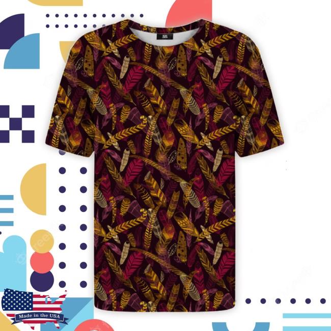 Mrgugugolden Feathers Shirt