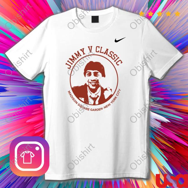 Bob Valvano Jimmy V Classic Madison Square Garden New York City Shirt Texas Men’S Basketball