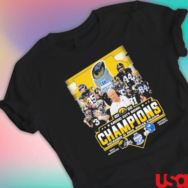 Iowa Hawkeyes Wins Kentucky 2022 Music City Bowl Champions Sweaters