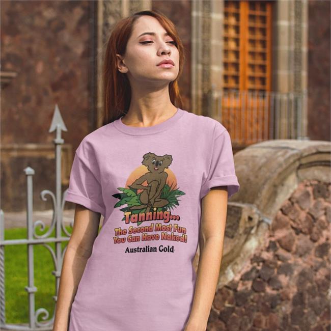 Koala Tanning The Second Most Fun You Can Have Naked Tee Australian Gold