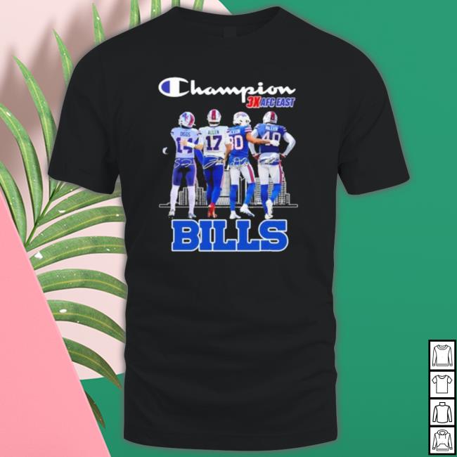 Buffalo Bills Champions 3X Afc East Bills City Signatures Hoodie