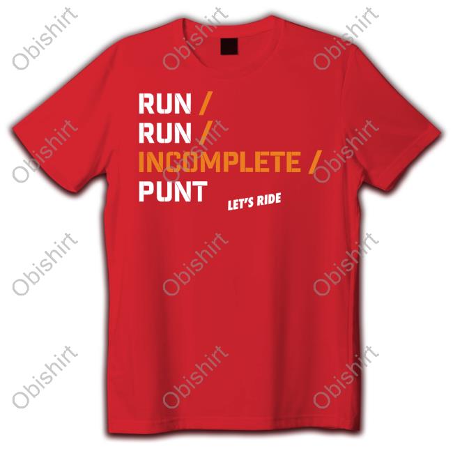 Run Run Incomplete Punt Let’S Ride Hoodie