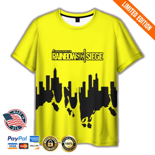 Yellow Title Rainbow Six Siege Print 3D Classic Shirt