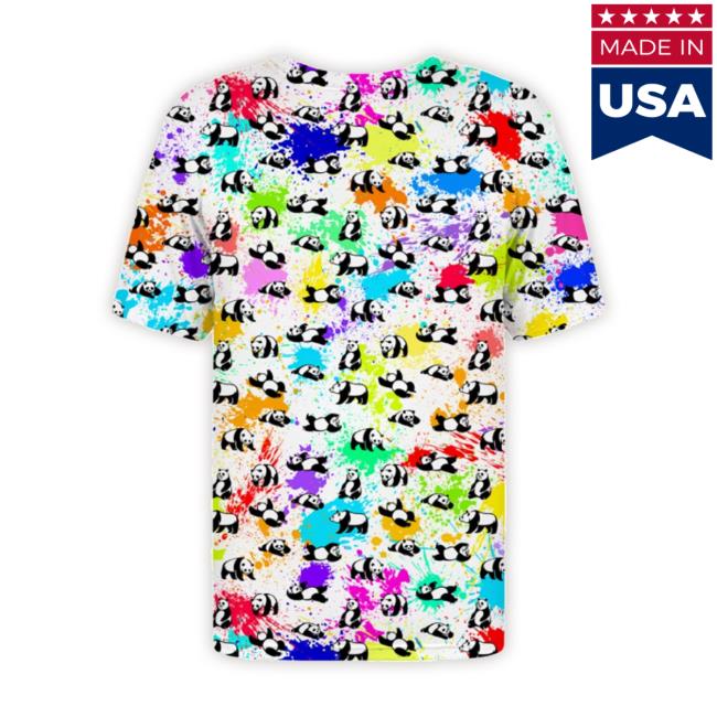 Colors Of Panda Tee Shirt Colors Of Panda Long Sleeve T Shirt