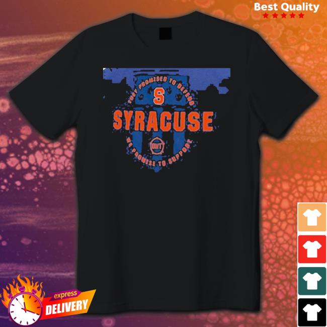 Men’S Colosseum Navy Syracuse Orange Oht Military Appreciation Shirt
