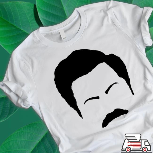 Joe Burrow Wearing Ron Swanson Mustache Face shirt