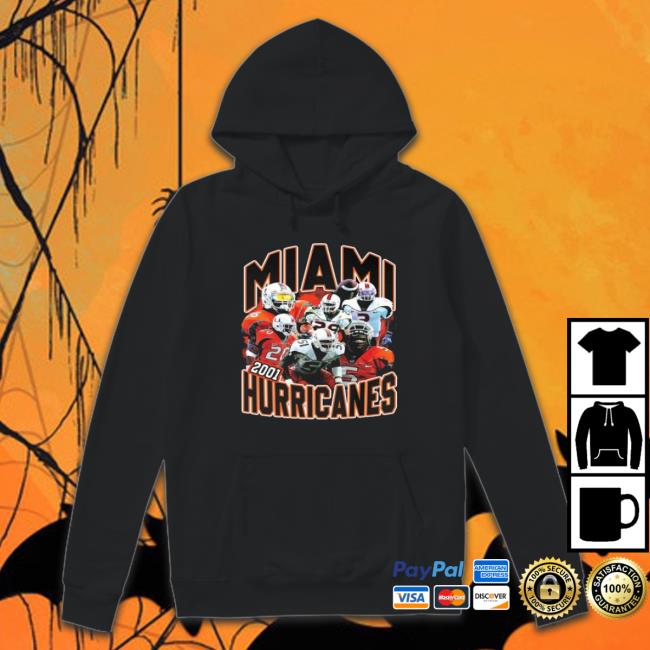 Miami Hurricanes 2001 Football Ed Reed Sean Shirt