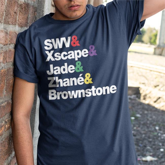 Naima Cochrane 90S Girls Swv Xscape Jade Zhane Brownstone T Shirt