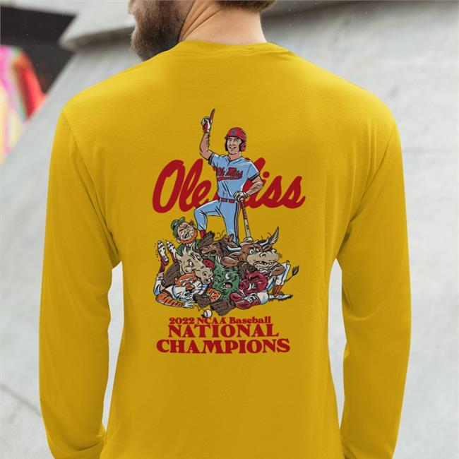 Ole Miss Athletics Merch Ole Miss 2022 Ncaa Baseball National Champions Shirt Olemisssports