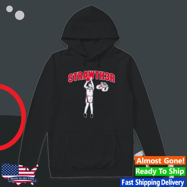 Gonzaga Julian Strawther Strawth3r Hoodie Gonzaga Julian Strawther Strawth3r Long Sleeve Shirt